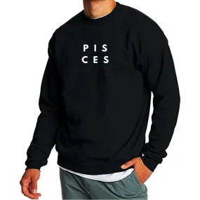 Men's Round Neck Sweatshirts Stylish Latest for Unisex- Pisces