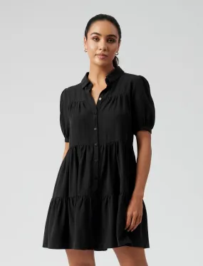 Monica Short Sleeve Tiered Smock Dress