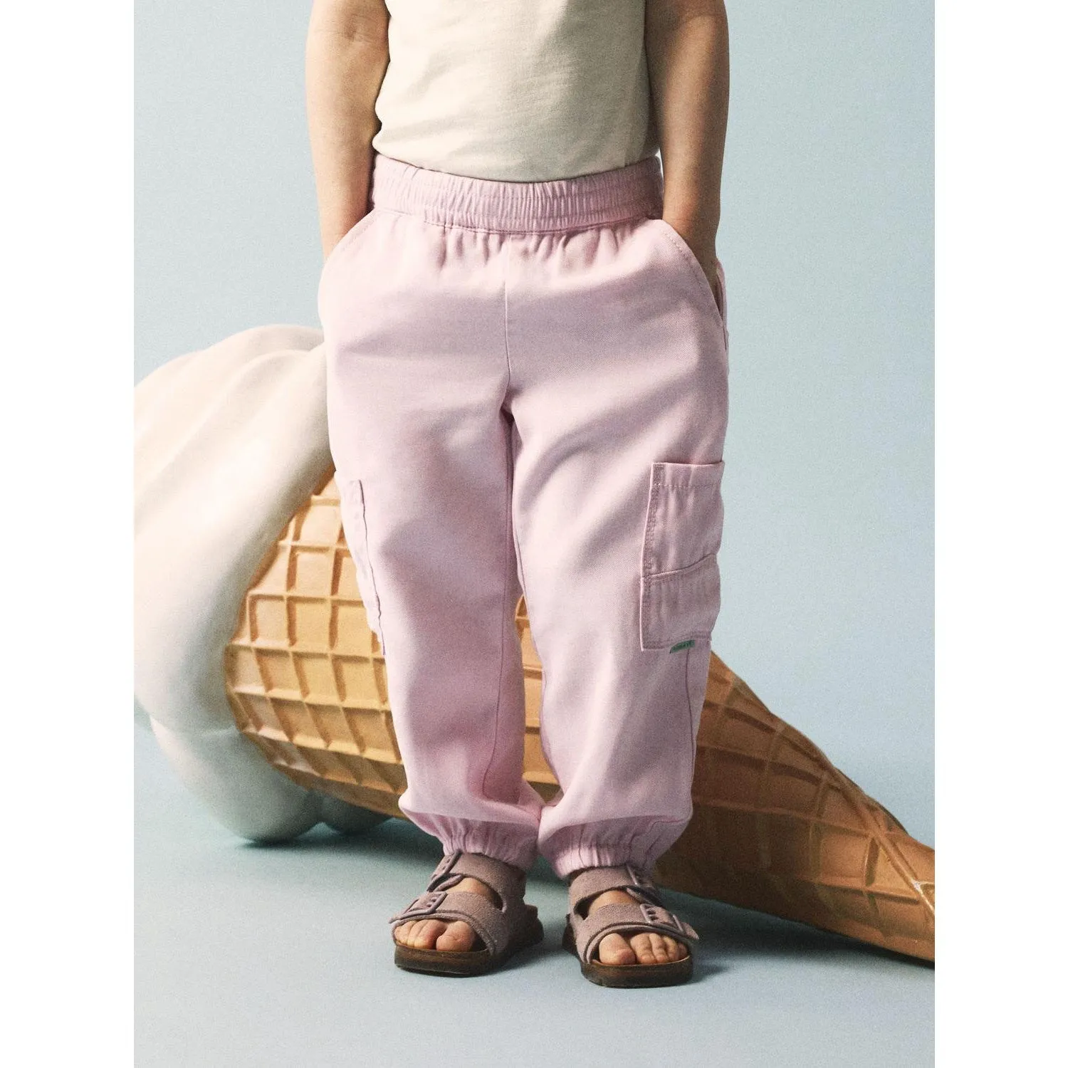 Name It Parfait Pink Bella Round Twill Pants Noos