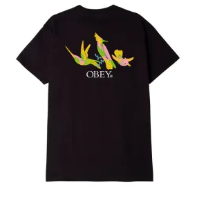 Obey Spring Birds T-Shirt - Black