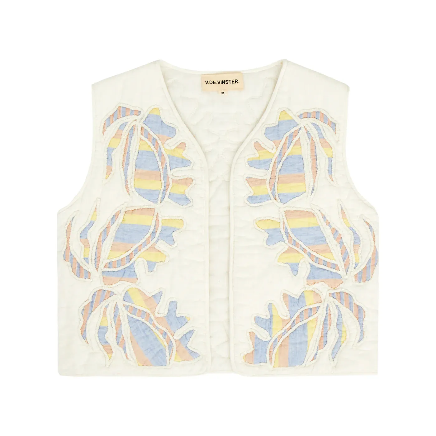 PATCHWORK BOLERO - WHITE