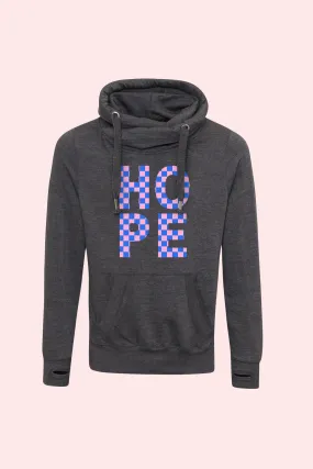 Retro Hope Hoodie in Charcoal