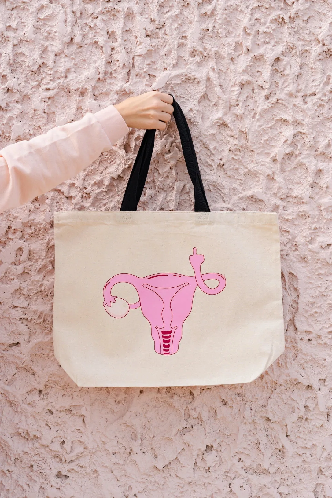 Sassy Uterus zip-up bag