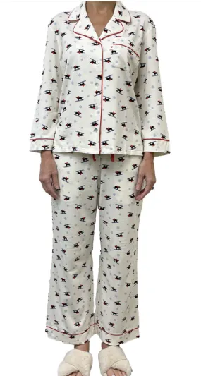 Skiing Dogs Pajama Set