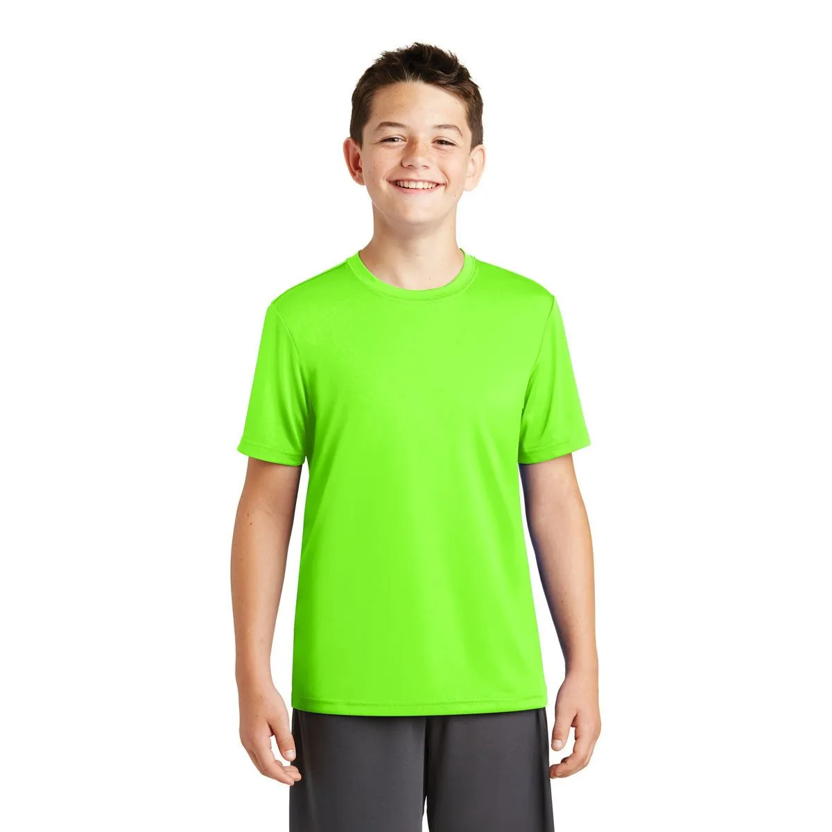 Sport-Tek Youth Neon Green PosiCharge Tough Tee