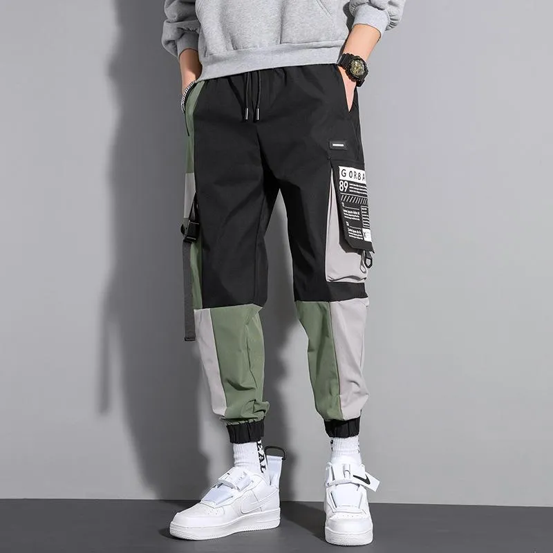 Summer Thin Cargo Pants Trendy Stylish Green Loose Sport Pants