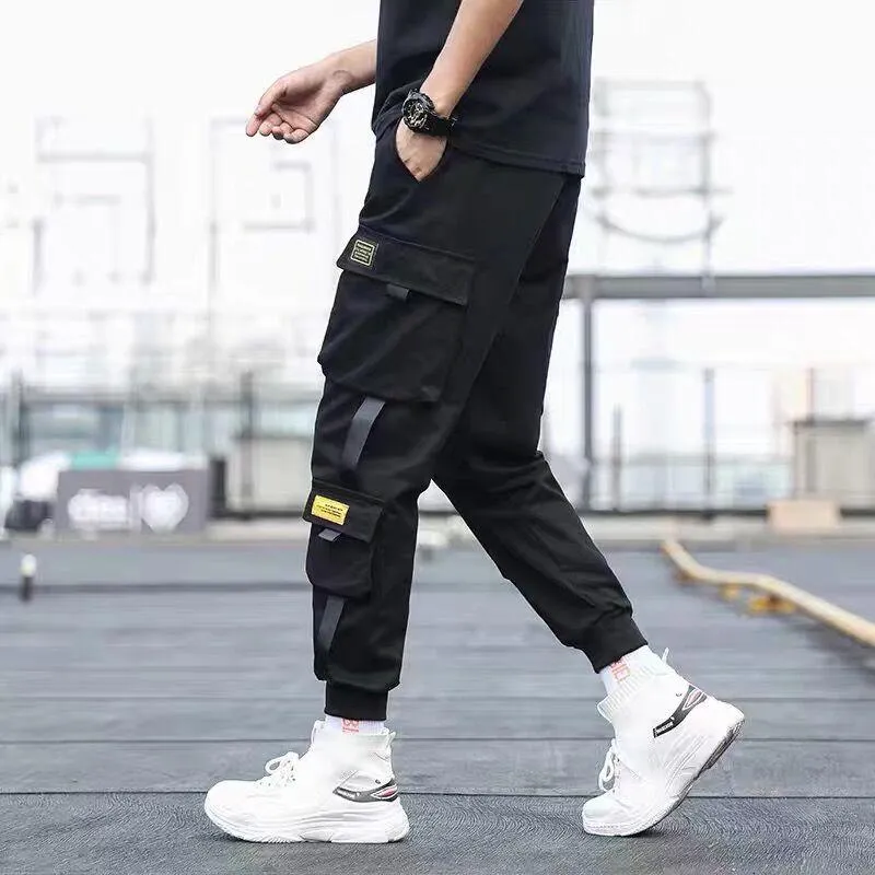 Summer Thin Cargo Pants Trendy Stylish Green Loose Sport Pants