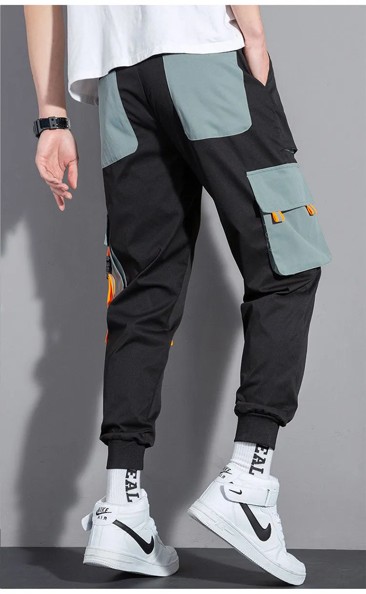 Summer Thin Cargo Pants Trendy Stylish Green Loose Sport Pants