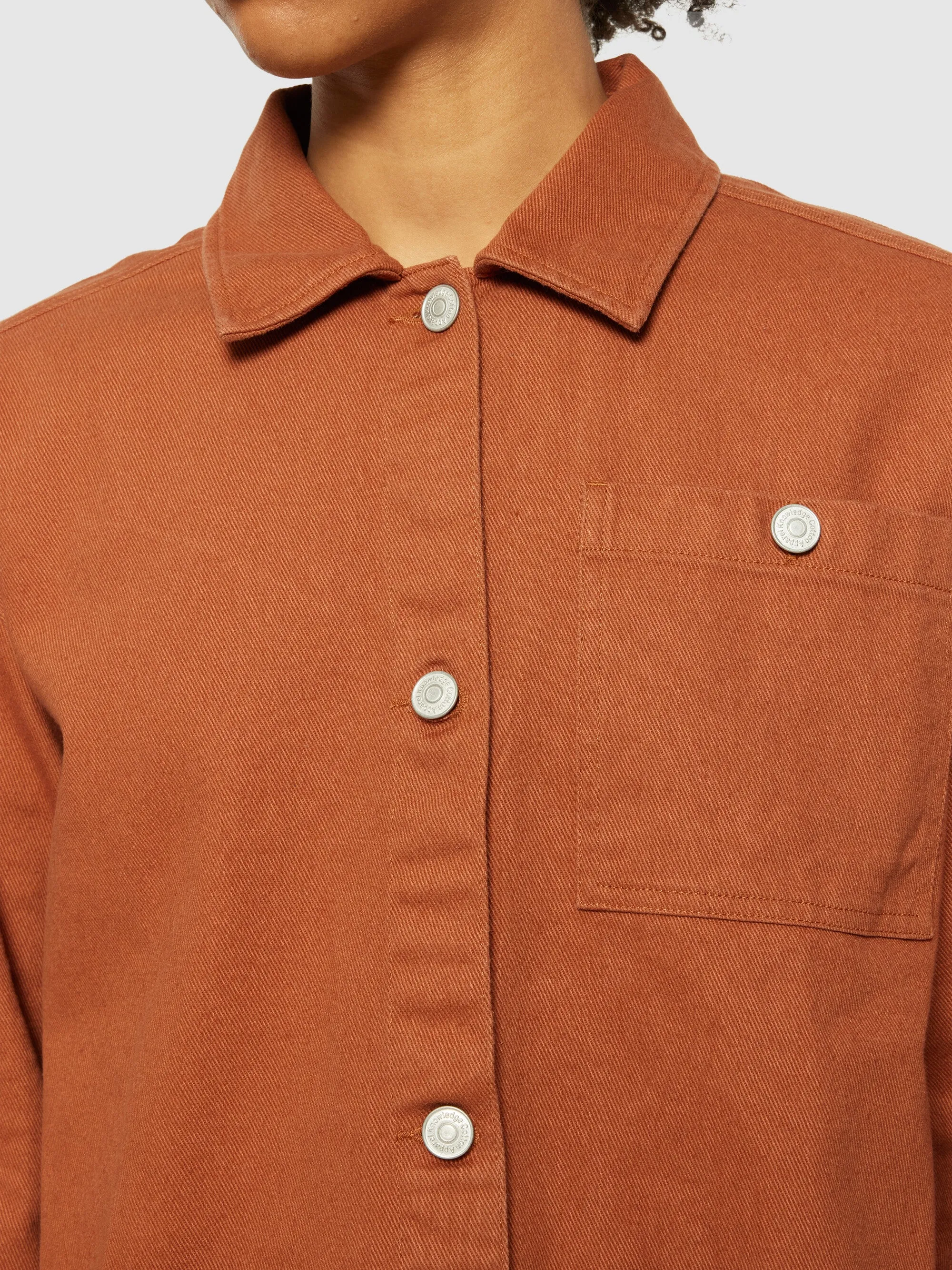 Twill workwear jacket - GOTS/Vegan - Mocha Bisque