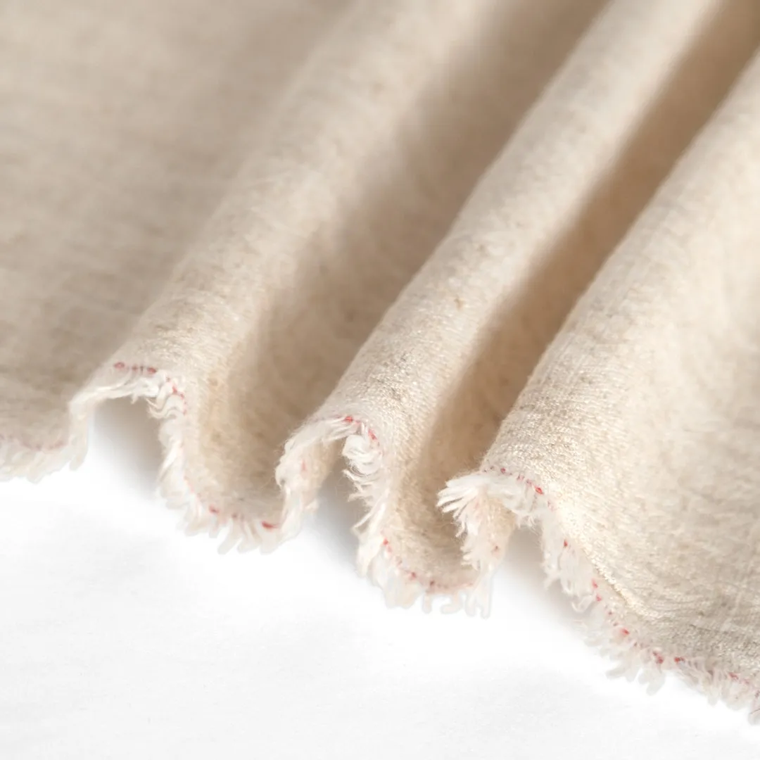 Viscose Linen Noil - Almond